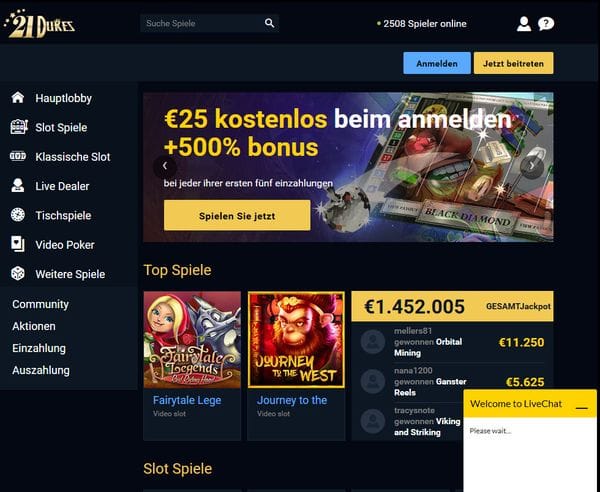 21Dukes Casino im Test