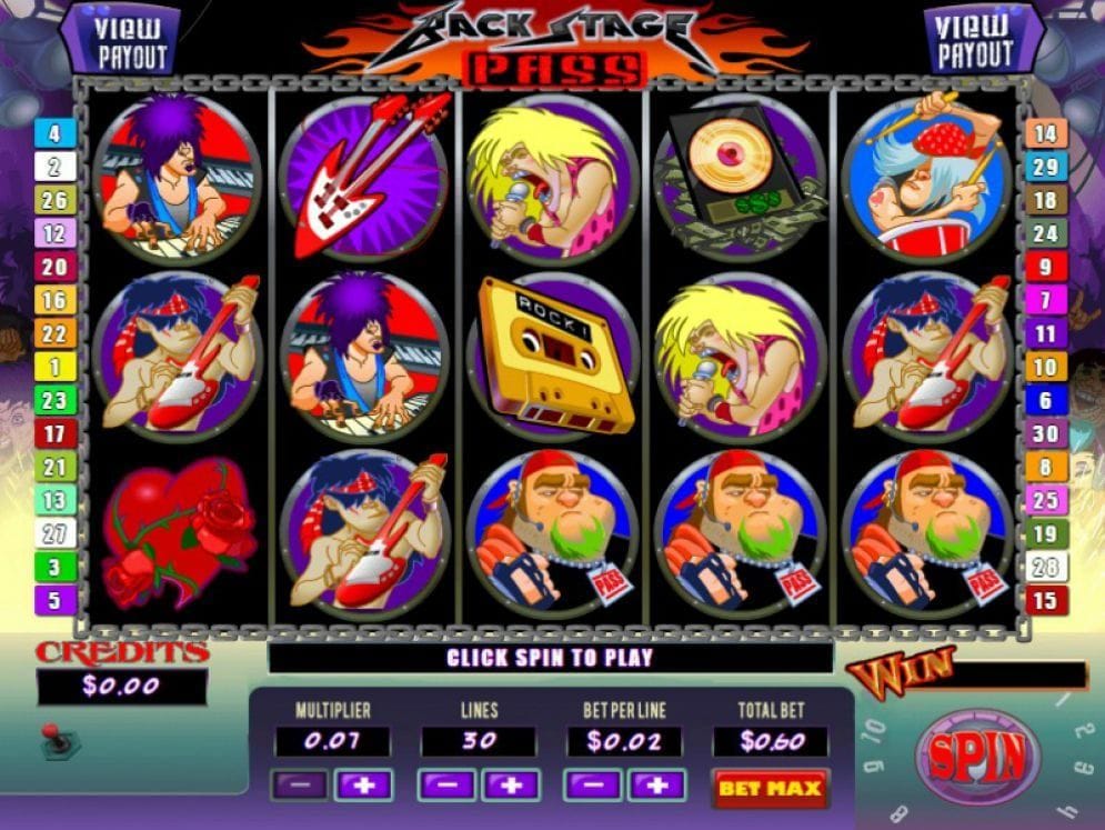 Backstage Pass Casino Spiel