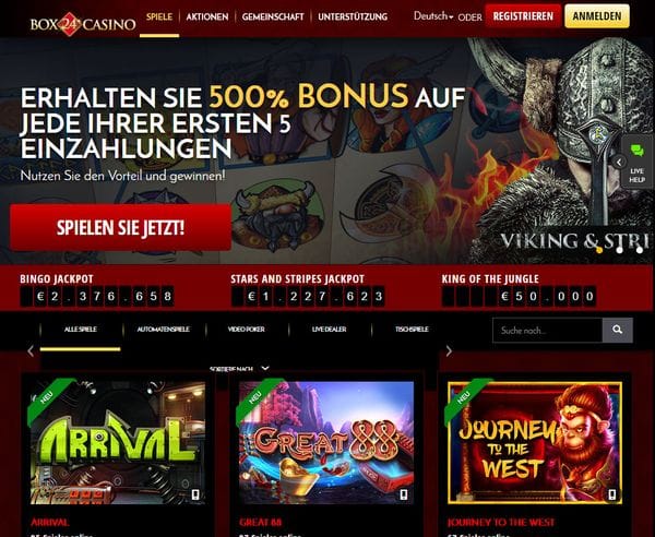Box24 Casino Test