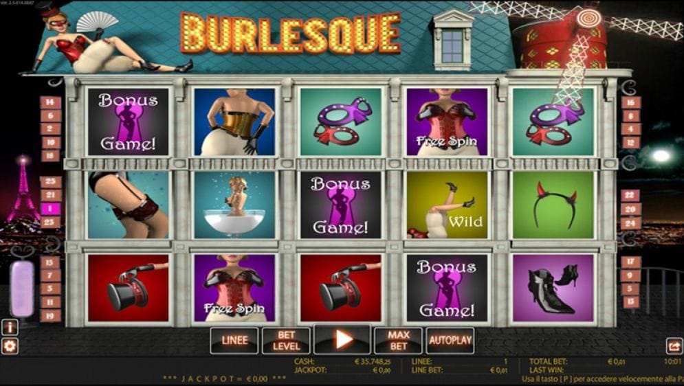 Burlesque Spielautomat