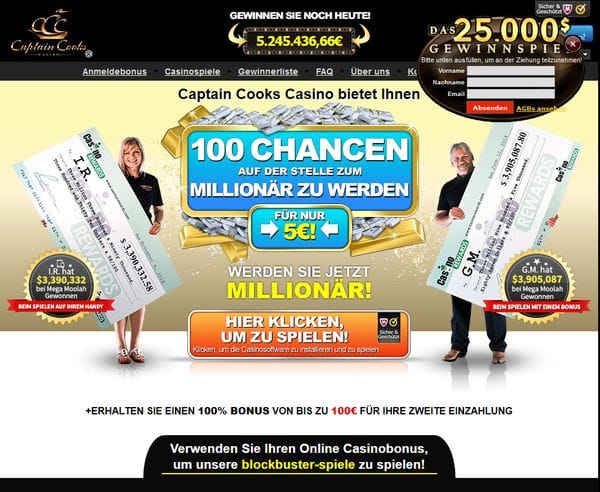 Captain Cooks Casino im Test