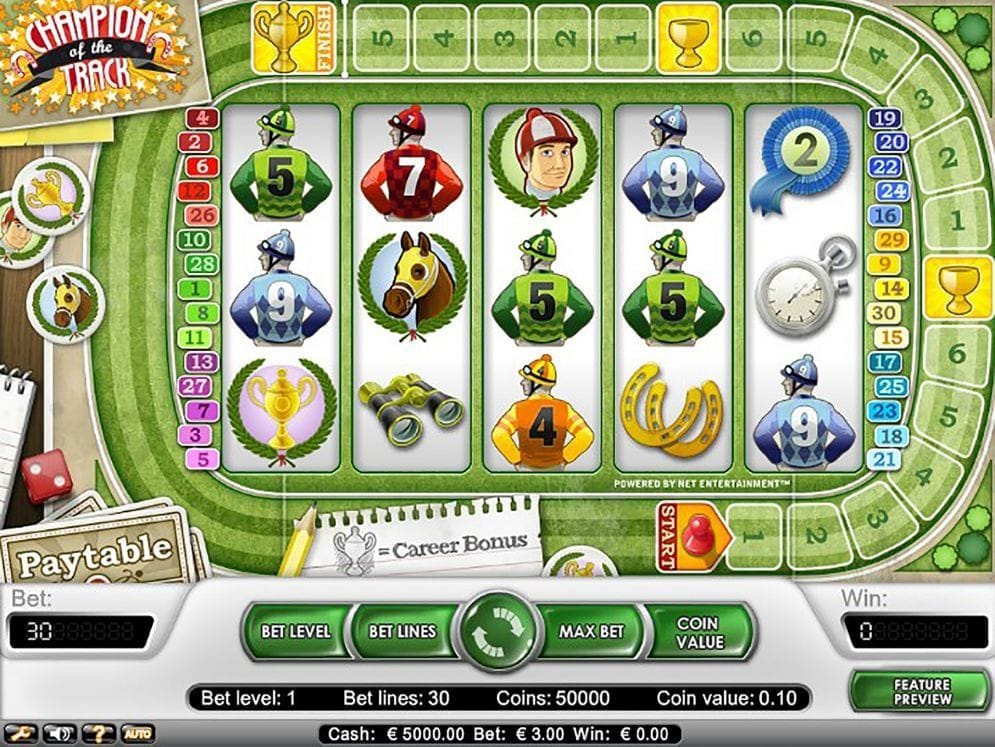 Champion of the Track online Slotmaschine