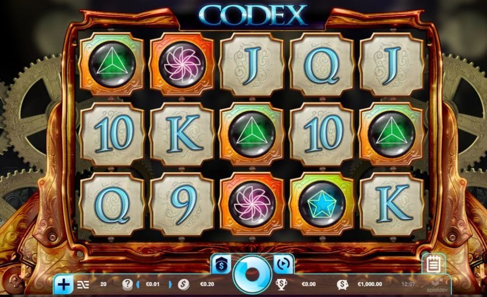 Codex Codex online Casinospiel