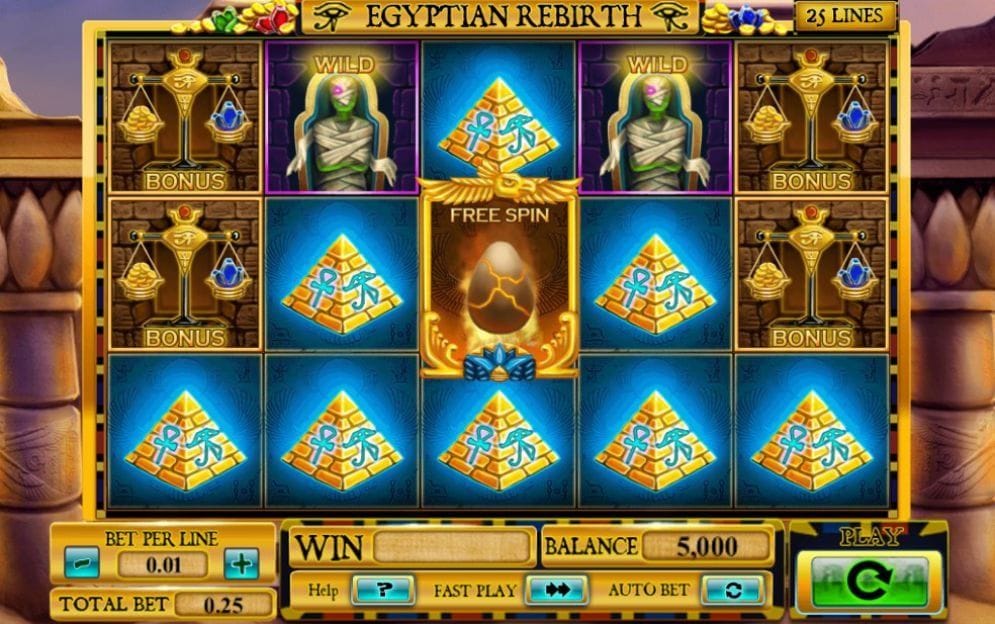 Egyptian Rebirth Geldspielautomat