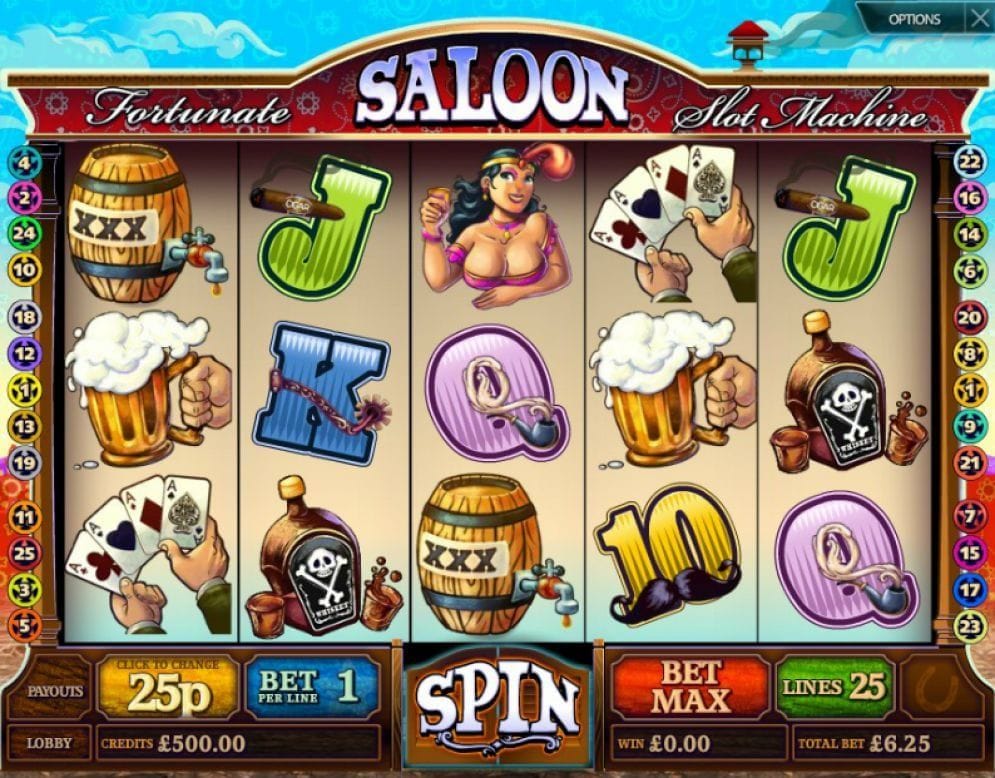 Fortunate Saloon Videoslot