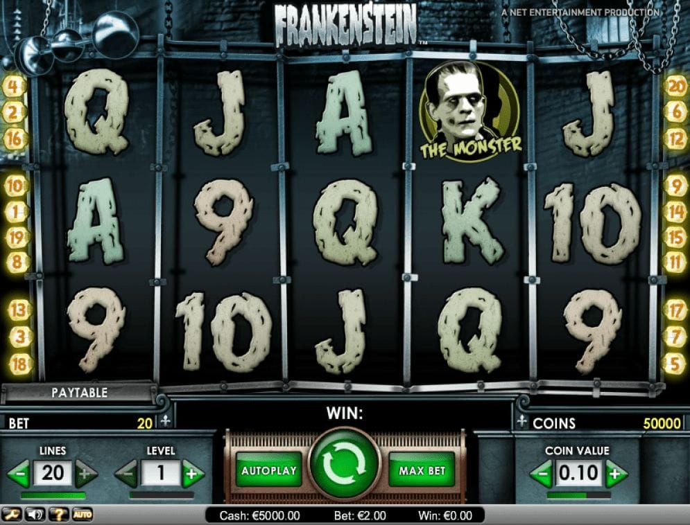 Frankenstein online Videoslot