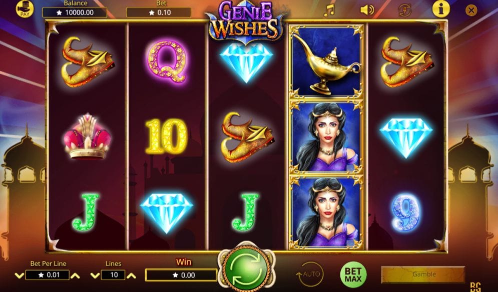 Genie Wishes online Automatenspiel