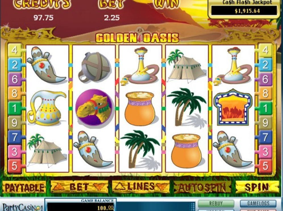 Golden Oasis Video Slot