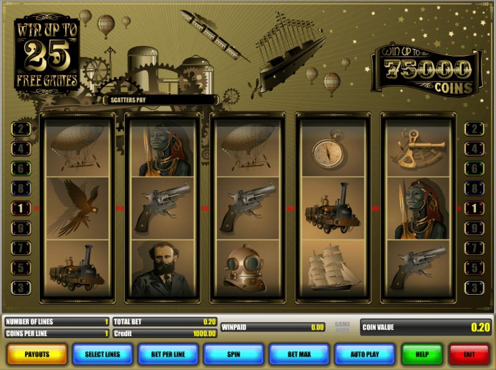 Jules Verne Spielautomat