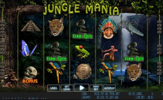 Jungle Mania Videoslot kostenlos spielen