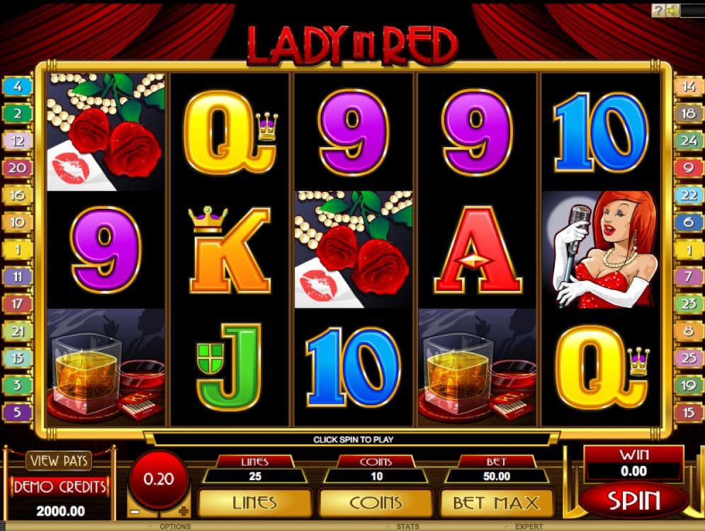 Lady in Red Lady in Red online Spielautomat