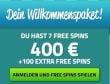 7 Gratis Spins + 100% bis zu 200€ + 50 gratis Spins für Book of Dead