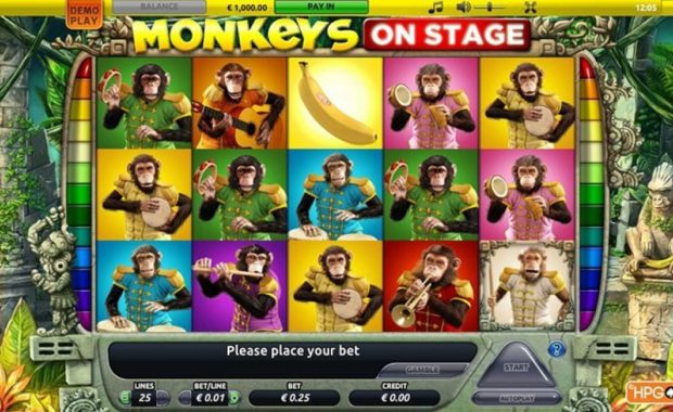 Monkeys On Stage Videoslot online spielen