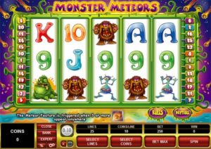 Monster Meteors Automatenspiel ohne Anmeldung