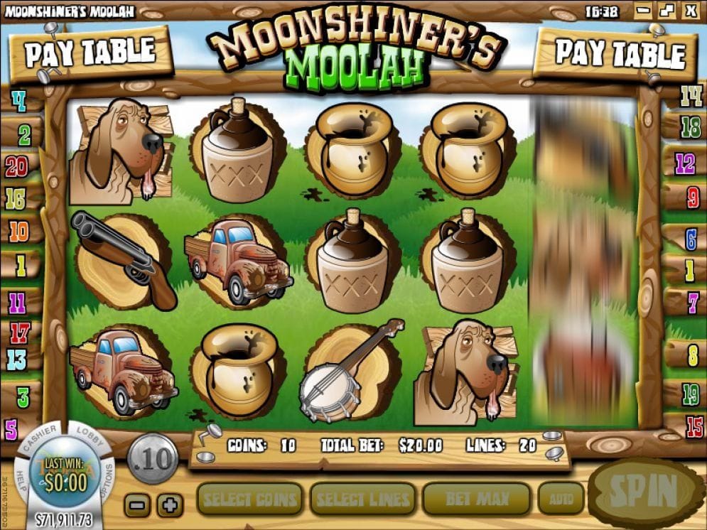 Moonshiner’s Moolah online Geldspielautomat