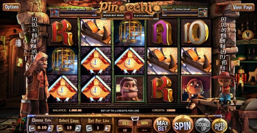 Pinocchio Video Slot