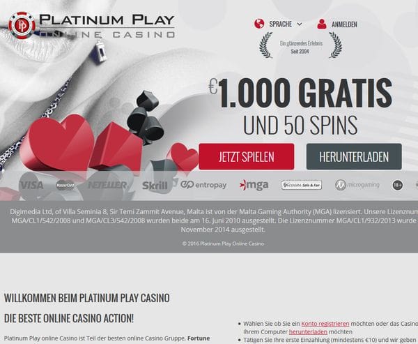 Platinum Play im Test