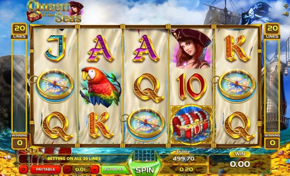 Queen of the Seas online Slotmaschine
