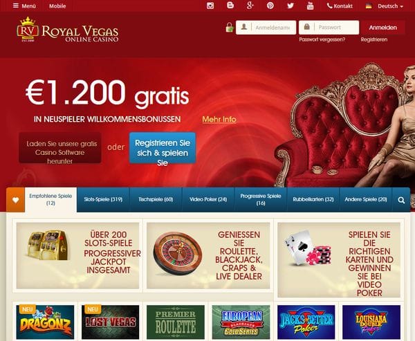 Royal Vegas Casino im Test
