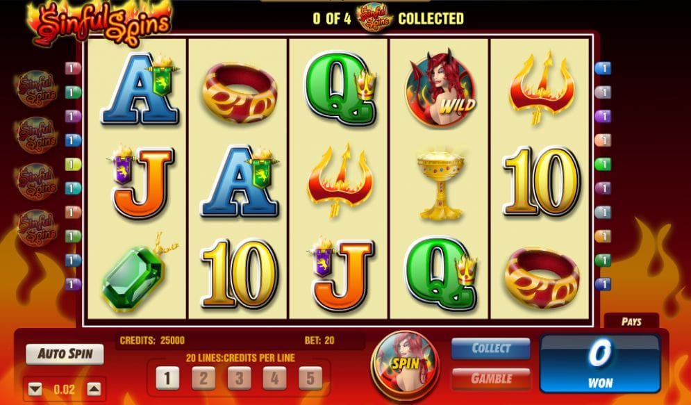 Sinful Spins online Spielautomat
