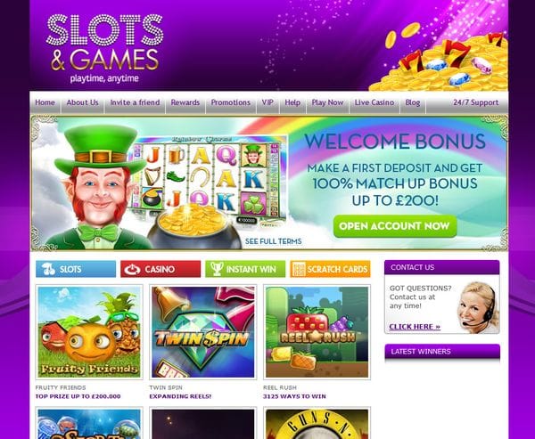 Slots and Games Casino im Test