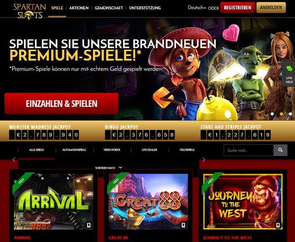 Spartan Slots Casino im Test