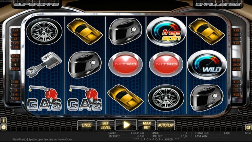 Supercars online Automatenspiel