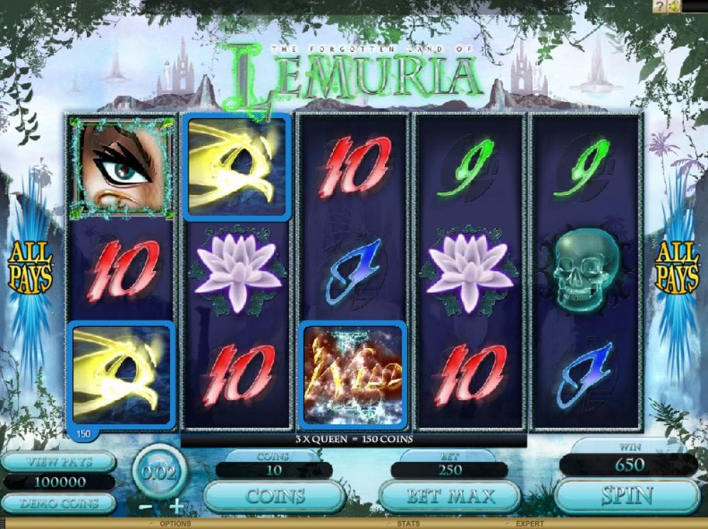 The Forgotten Land of Lemuria online Geldspielautomat