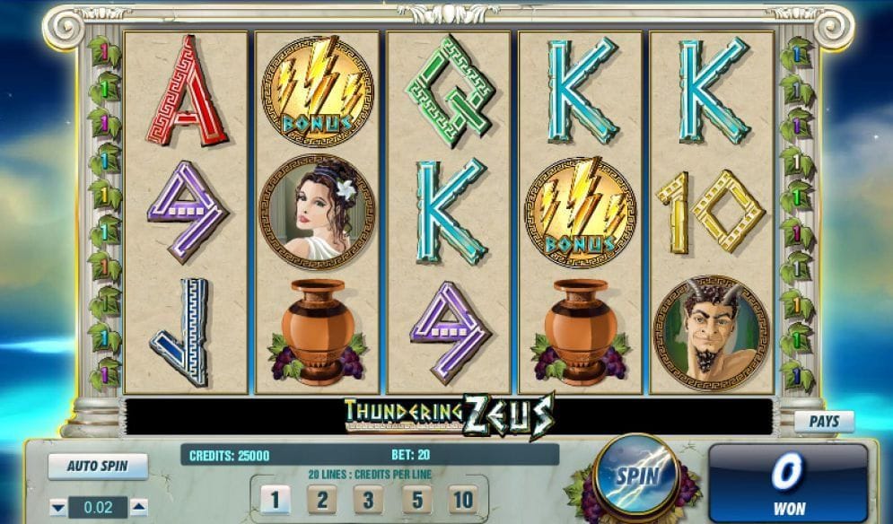 Thundering Zeus Casino Spiel