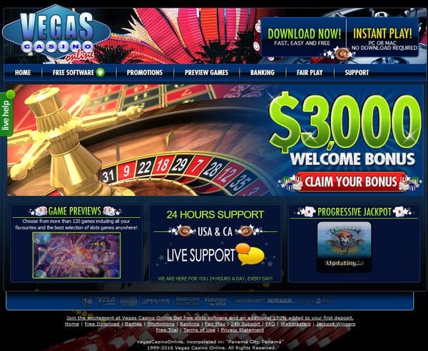 Vegas Casino Online im Test