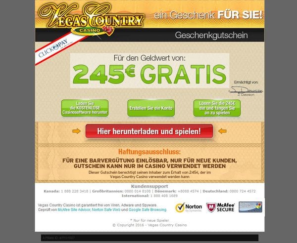 Vegas Country Casino im Test