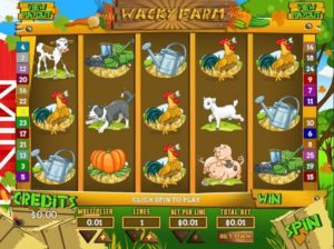 Wacky Farm Slotmaschine kostenlos spielen