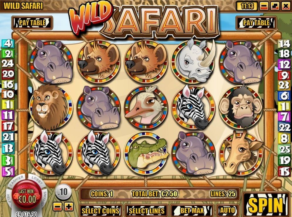 Wild Safari Videoslot