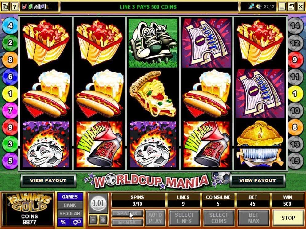 Worldcup Mania online Spielautomat