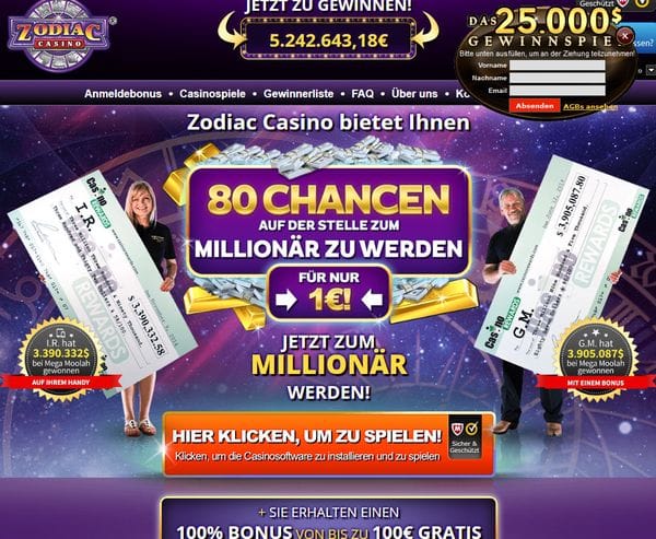 Zodiac Casino im Test