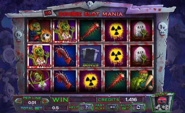 Zombie Slot Mania Geldspielautomat ohne Anmeldung